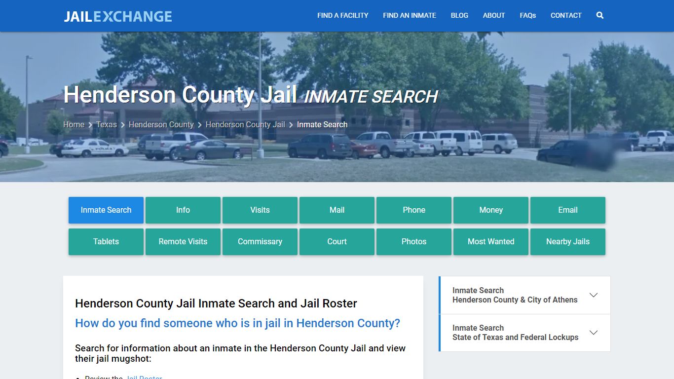 Henderson County Jail Inmate Search - Jail Exchange